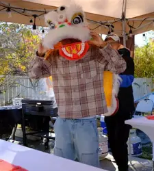 hibachi at home airbnb delaware – lion dance show with private hibachi chef