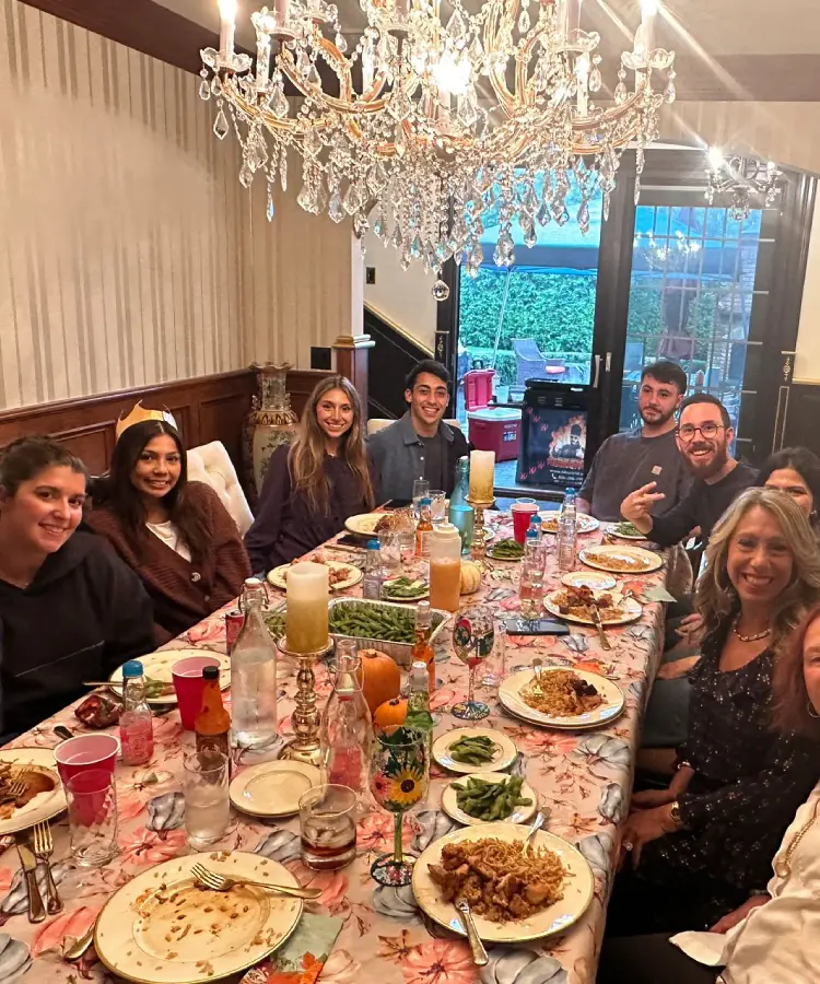 Hibachi at home in Harrisburg, PA – family enjoying a private chef dinner indoors