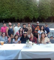 Backyard family hibachi dinner with private chef in Miami