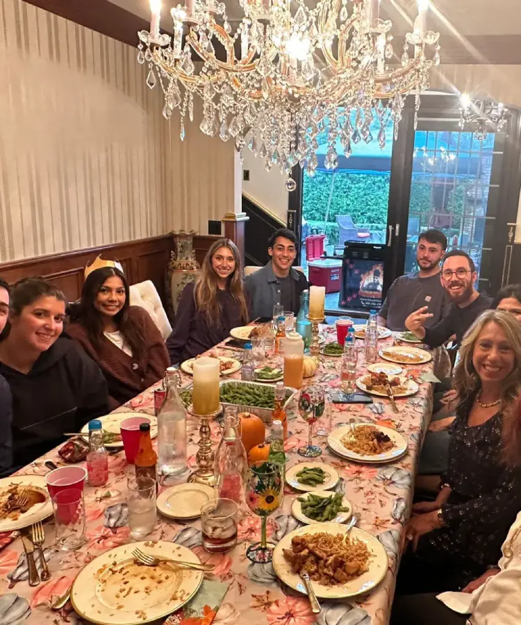 Indoor hibachi at home dinner with a private chef inside a home in Pennsylvania