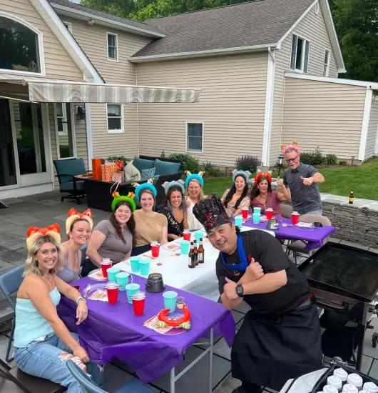 hibachi at home airbnb rhode island – backyard dinner with private chef